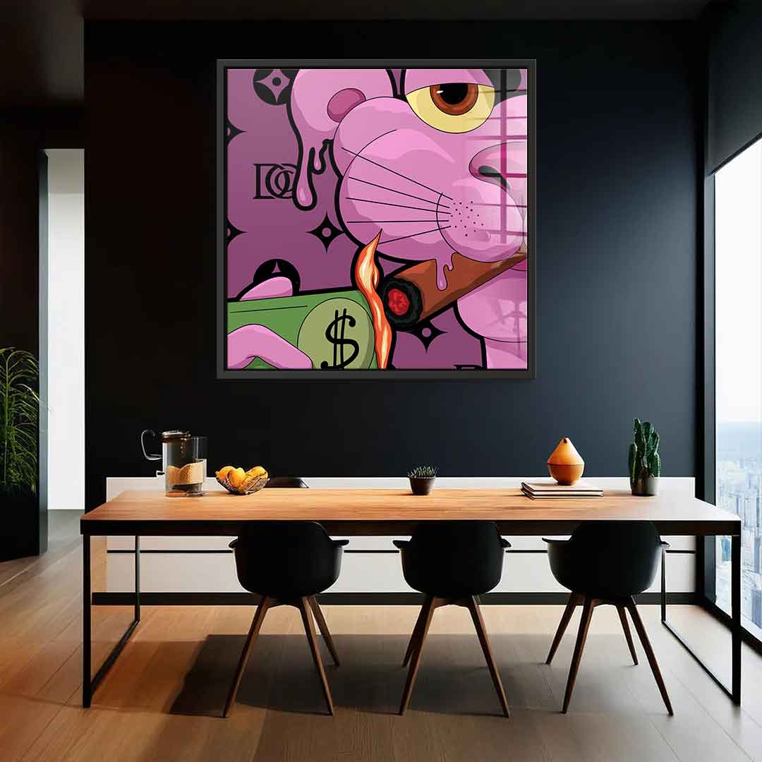 Melting Panther - square edition - acrylic glass