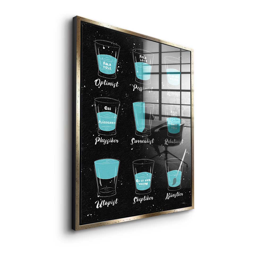 Variety of people - acrylic glass