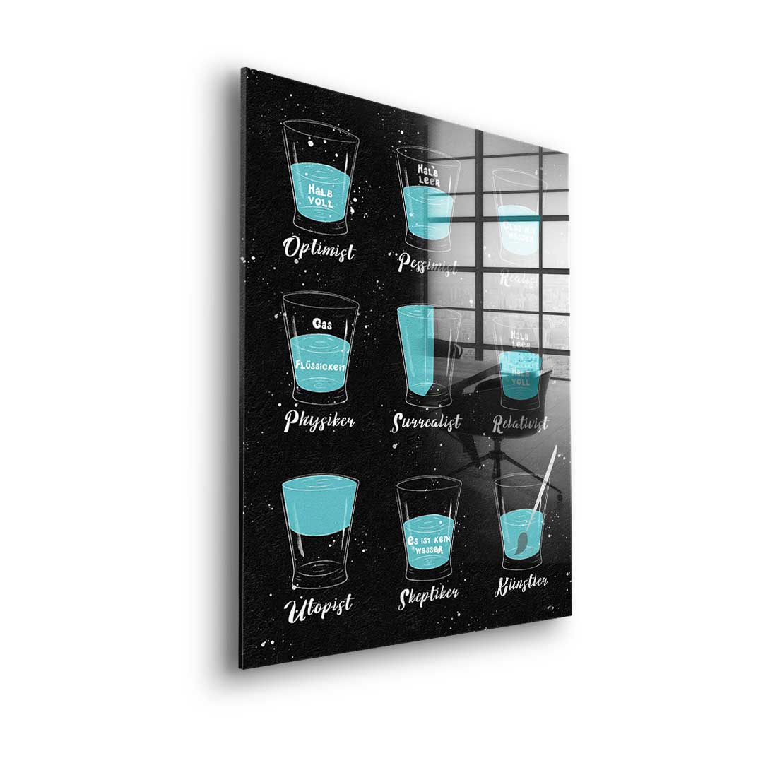 Variety of people - acrylic glass