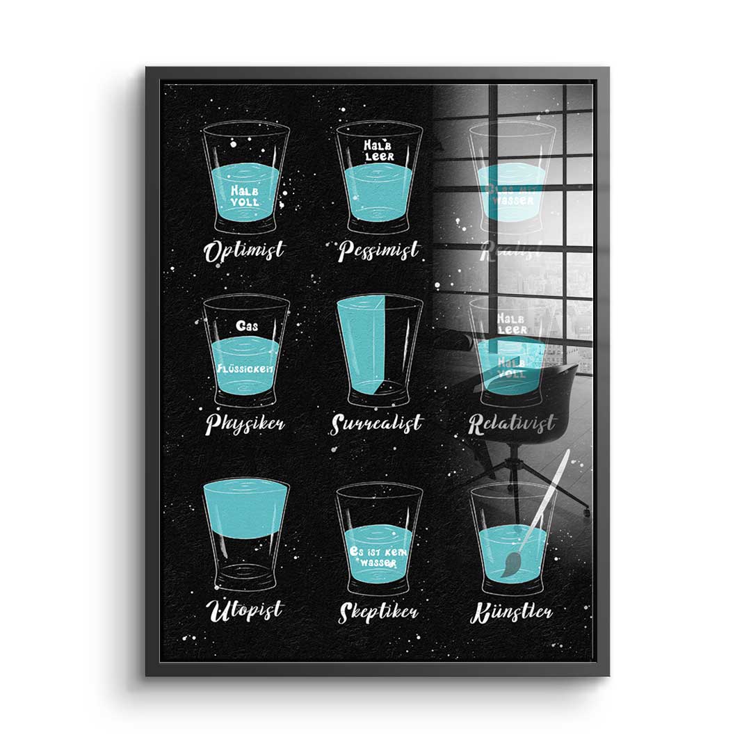 Variety of people - acrylic glass