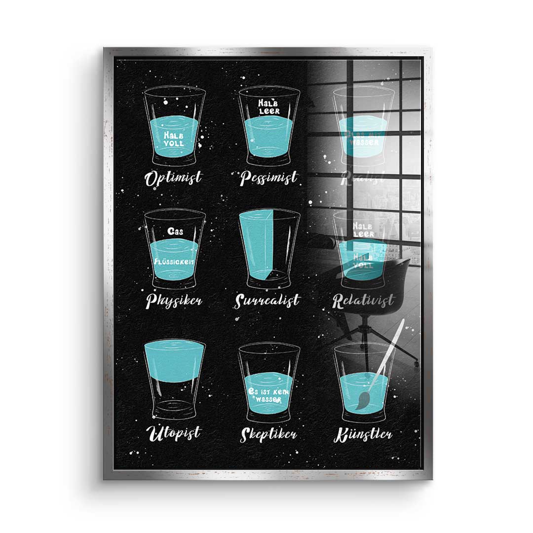 Variety of people - acrylic glass
