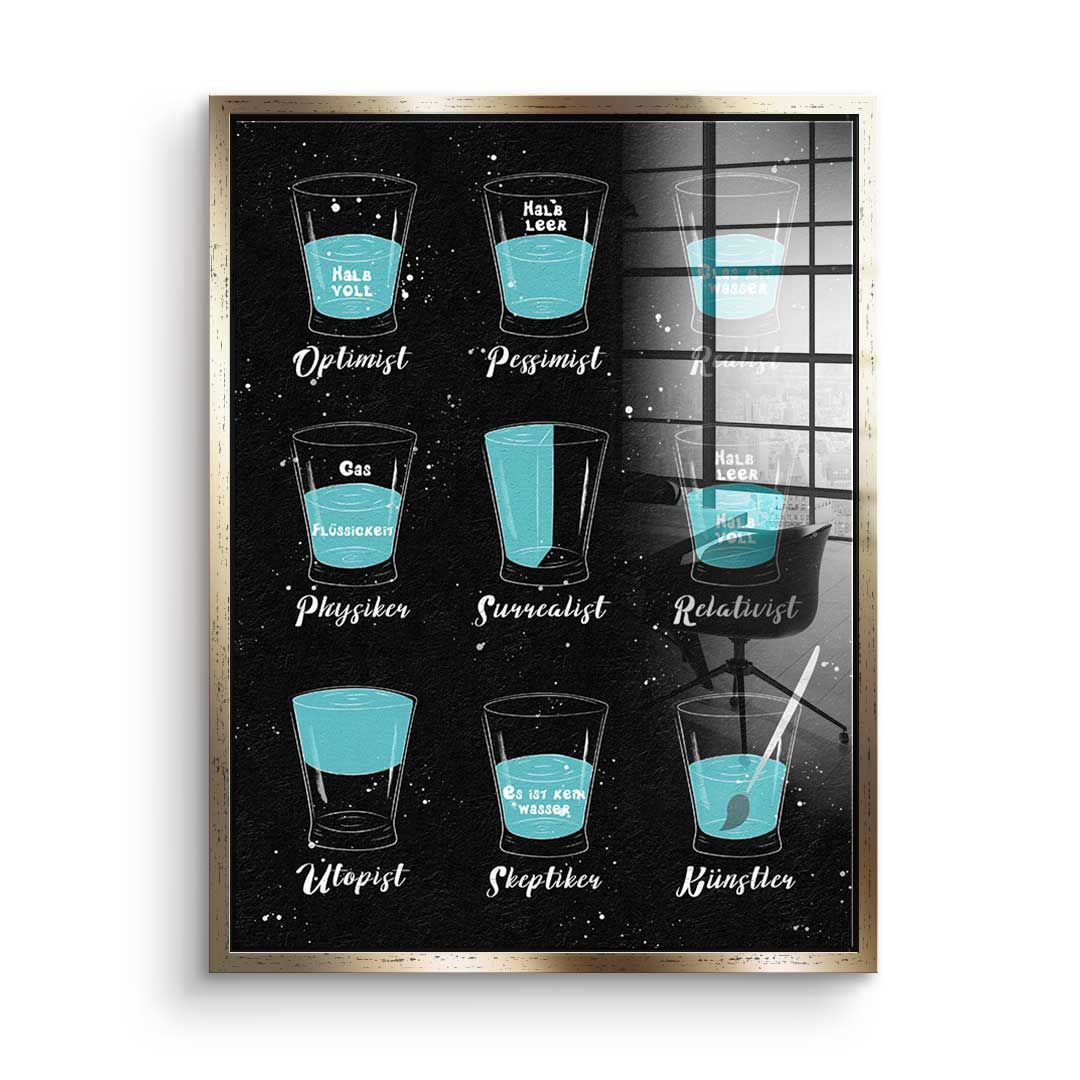 Variety of people - acrylic glass