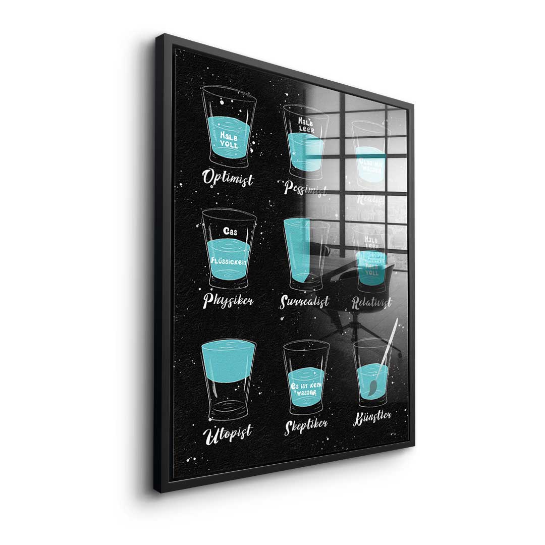 Variety of people - acrylic glass