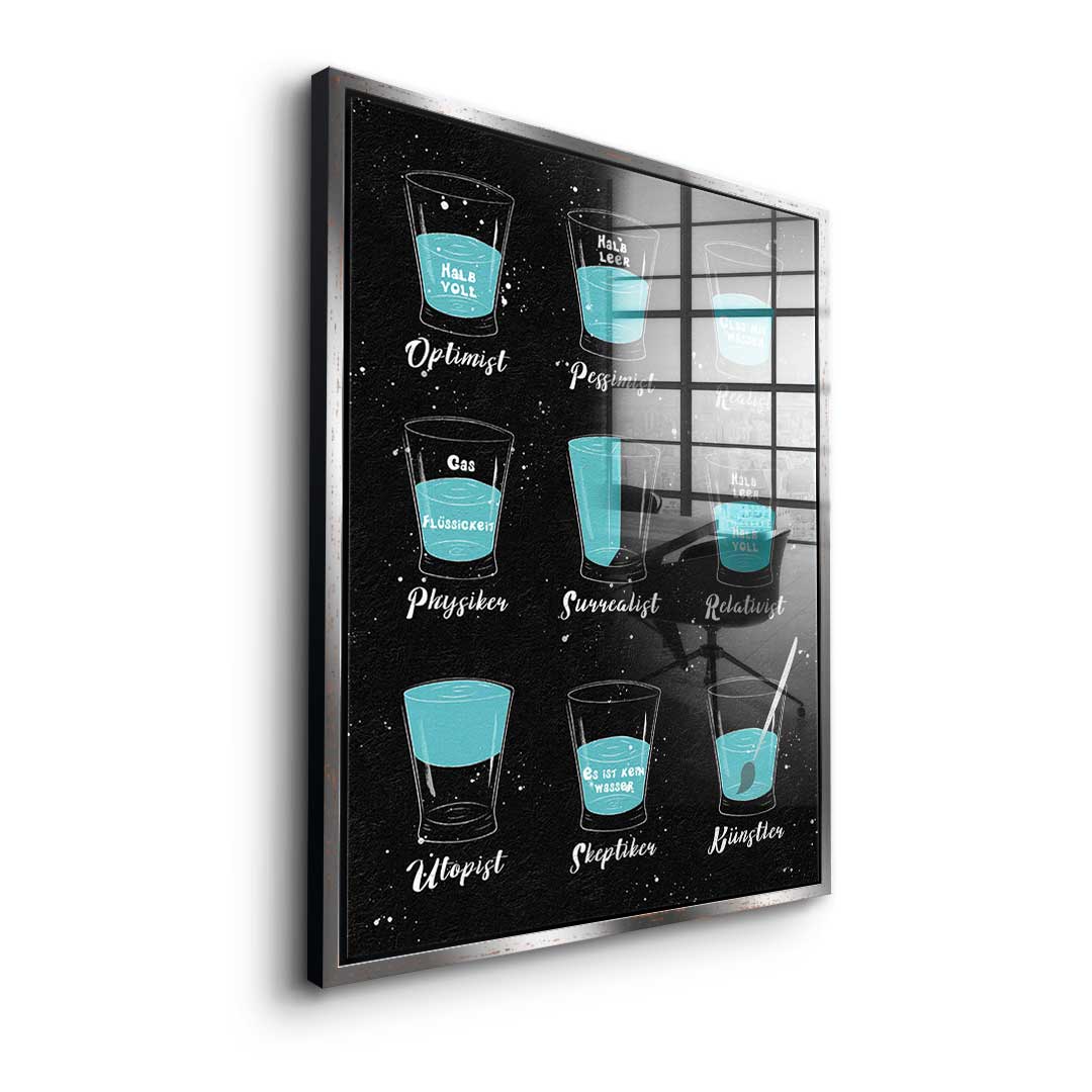 Variety of people - acrylic glass