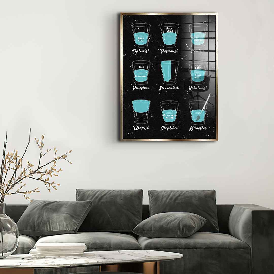 Variety of people - acrylic glass