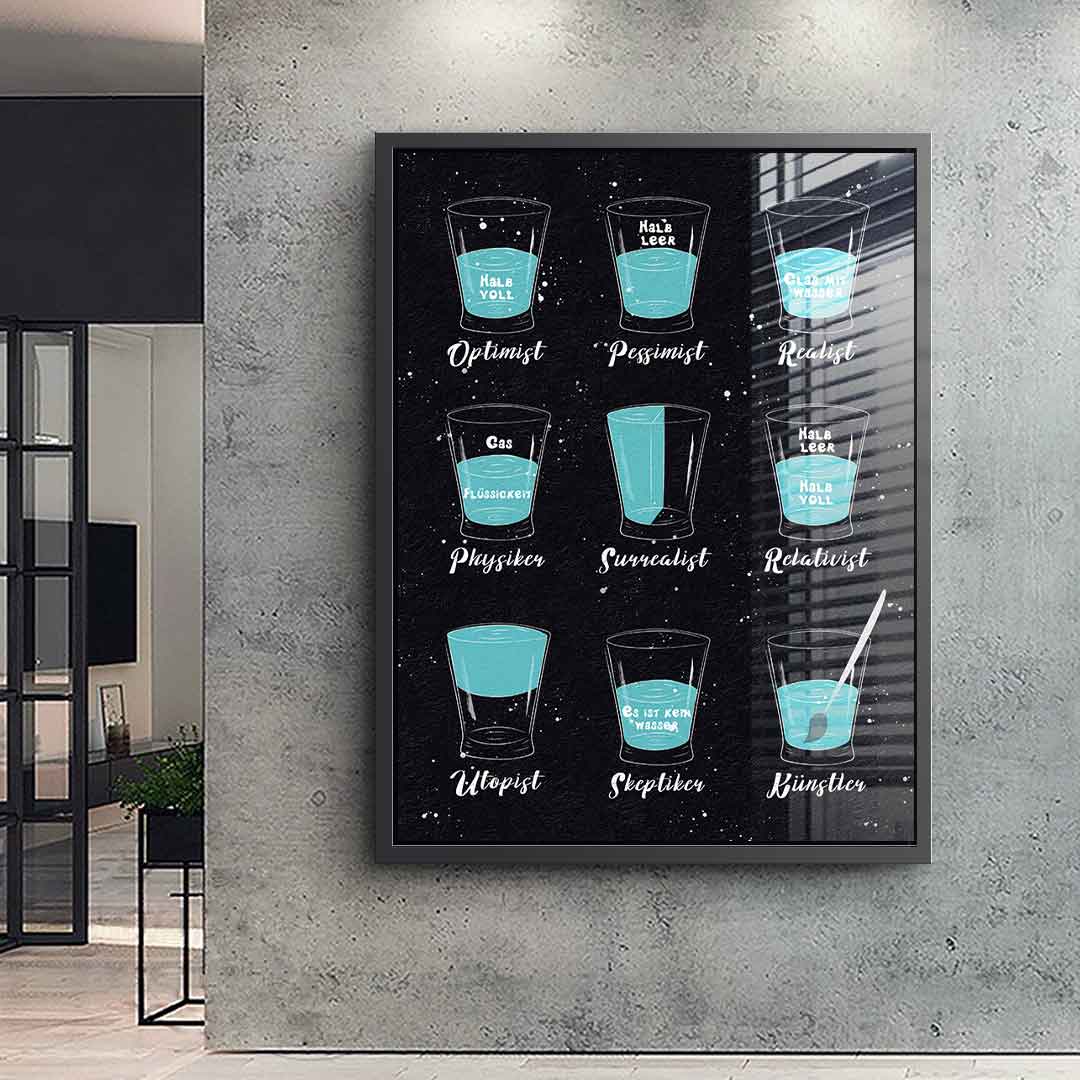 Variety of people - acrylic glass
