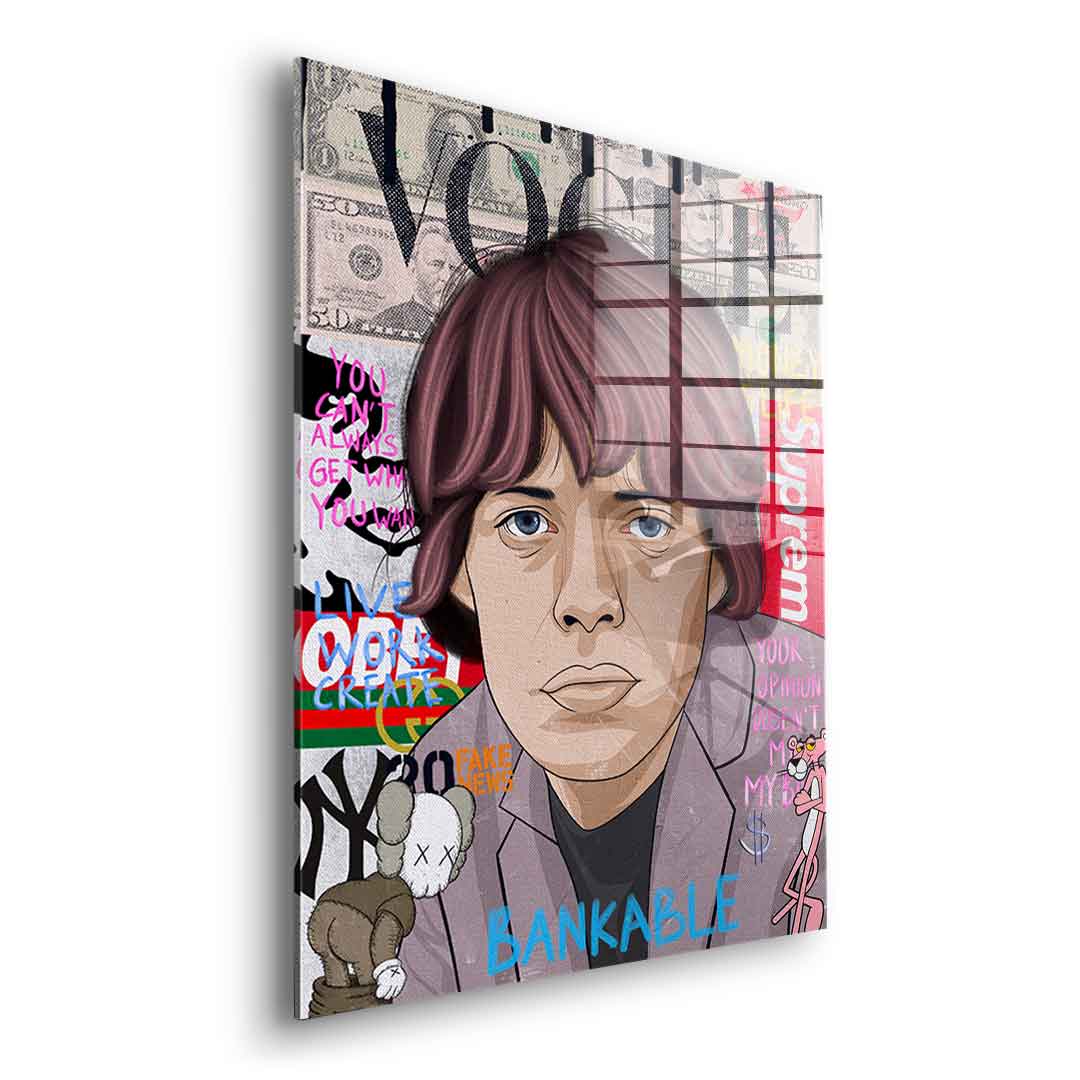 Mick Jagger - Acrylglas