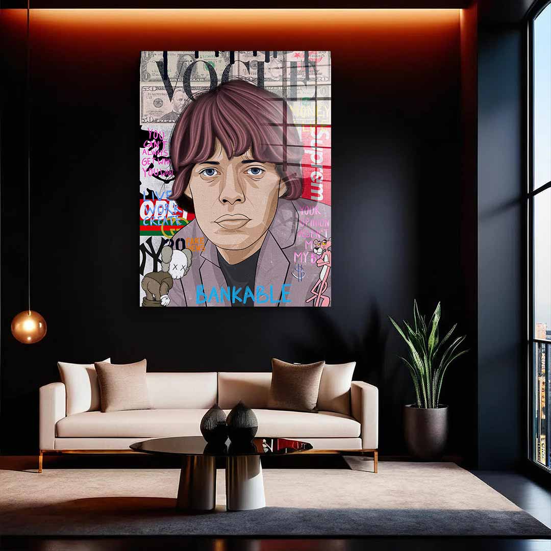 Mick Jagger - Acrylglas