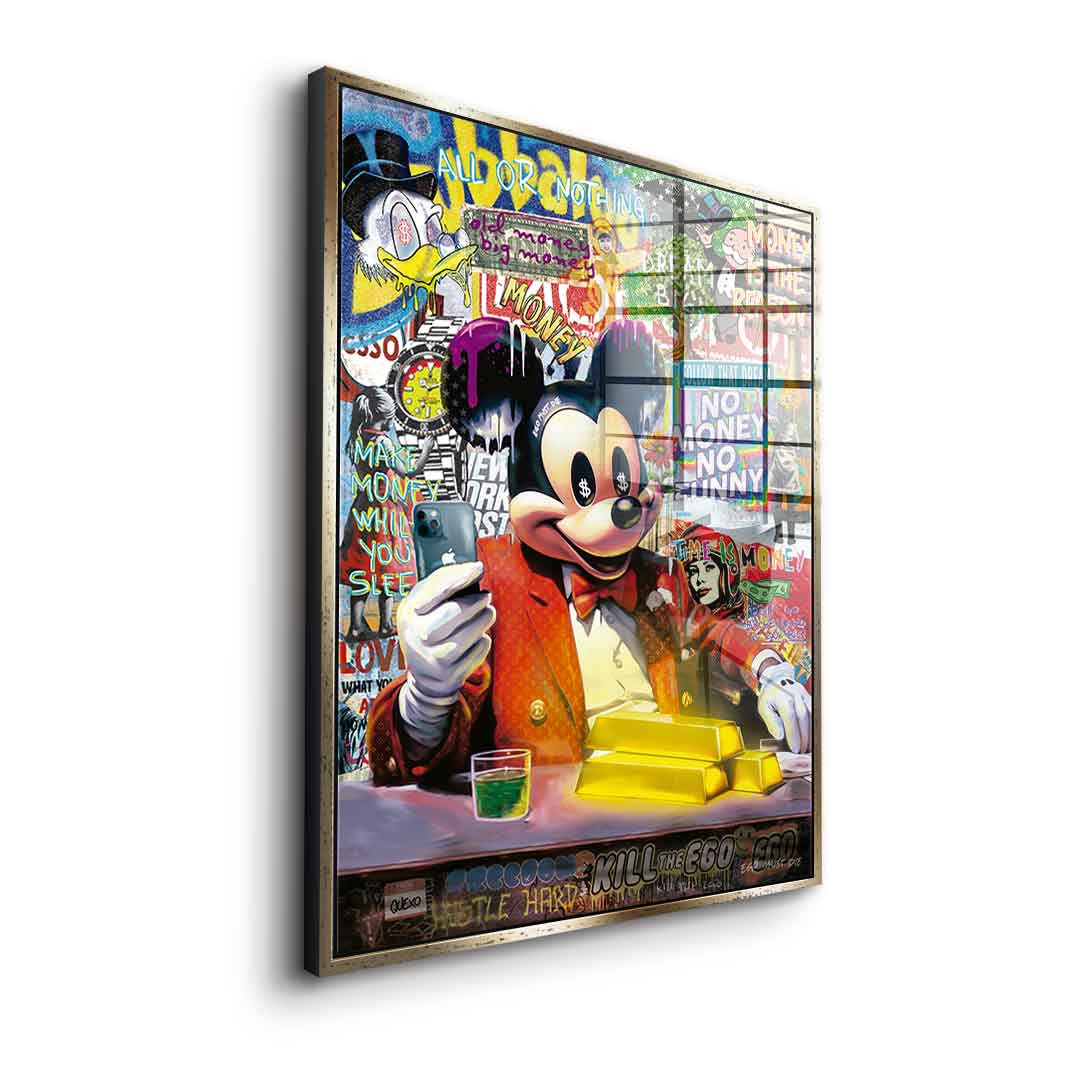 Comic Maus-Business - Acrylglas