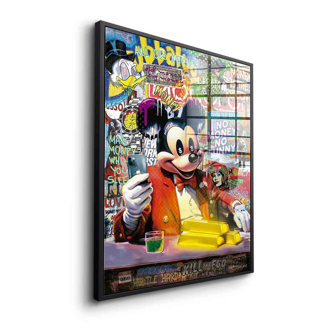 Comic Maus-Business - Acrylglas