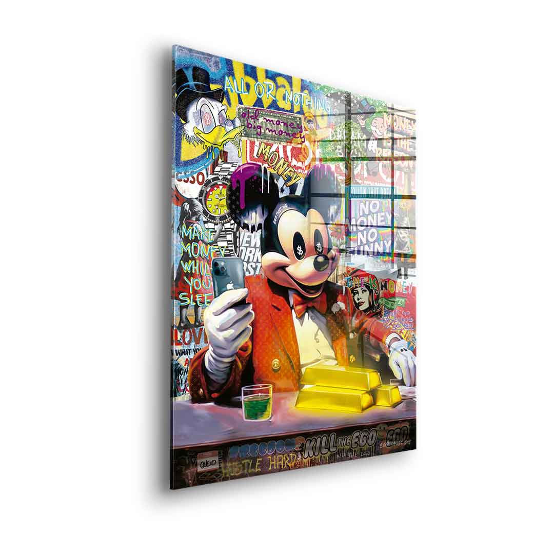 Comic Maus-Business - Acrylglas