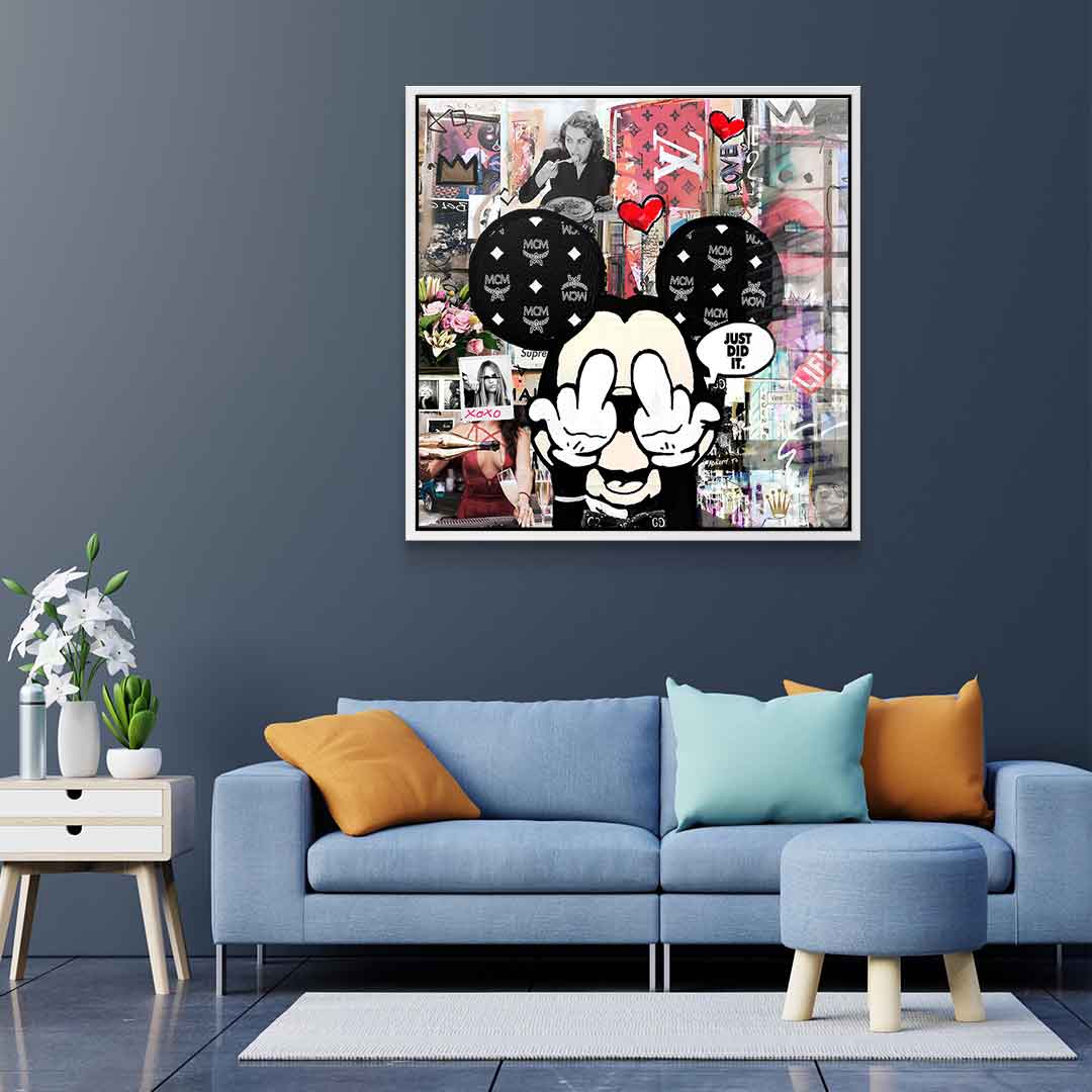Comic Maus, Just did it - Acrylglas