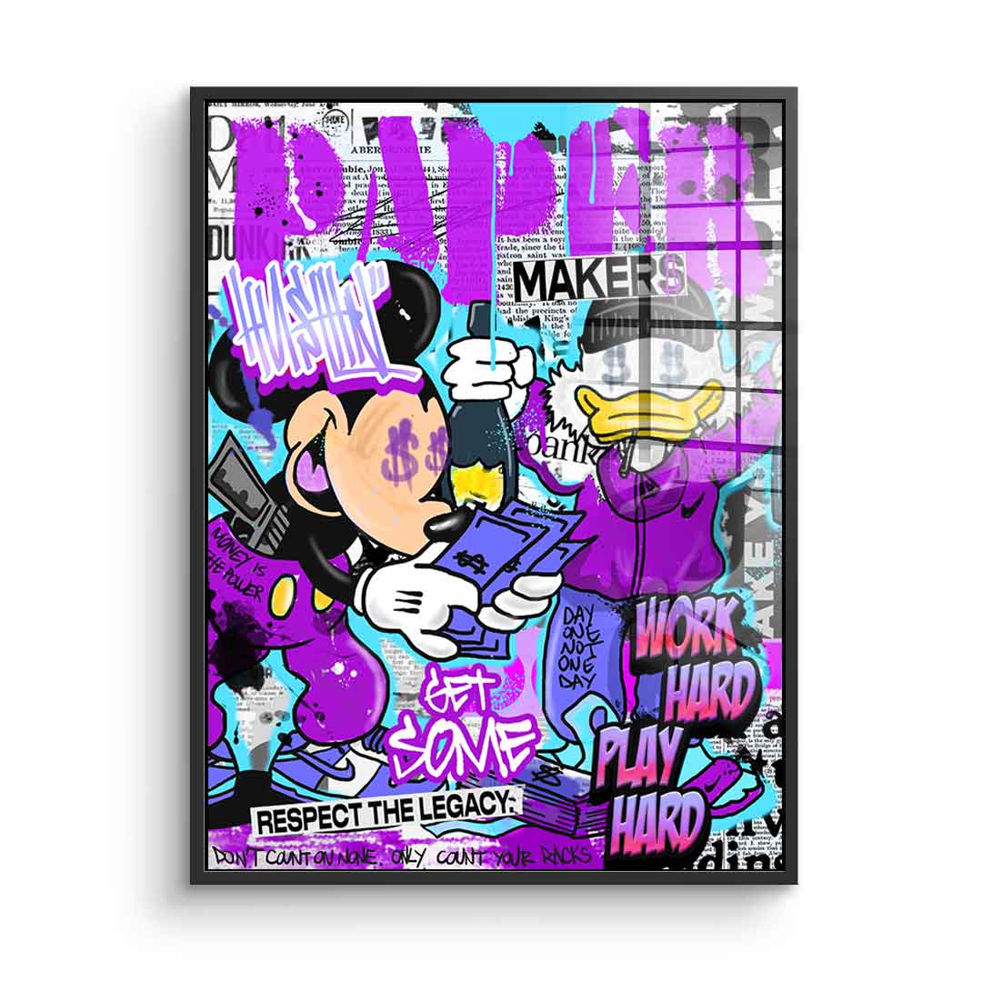 Mick & Don Check$ - Acrylglas