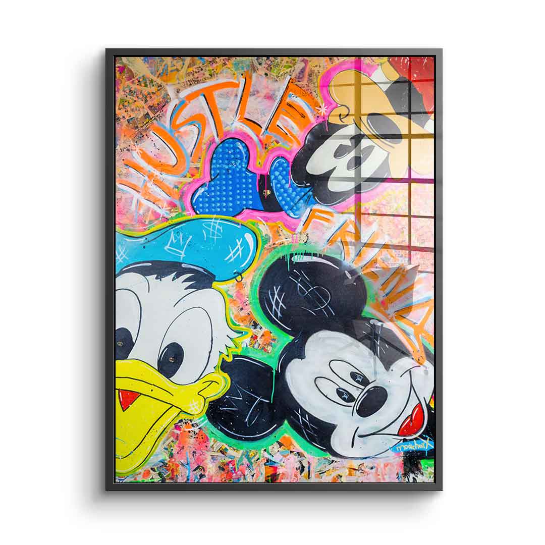Hustle Friends - Acrylglas