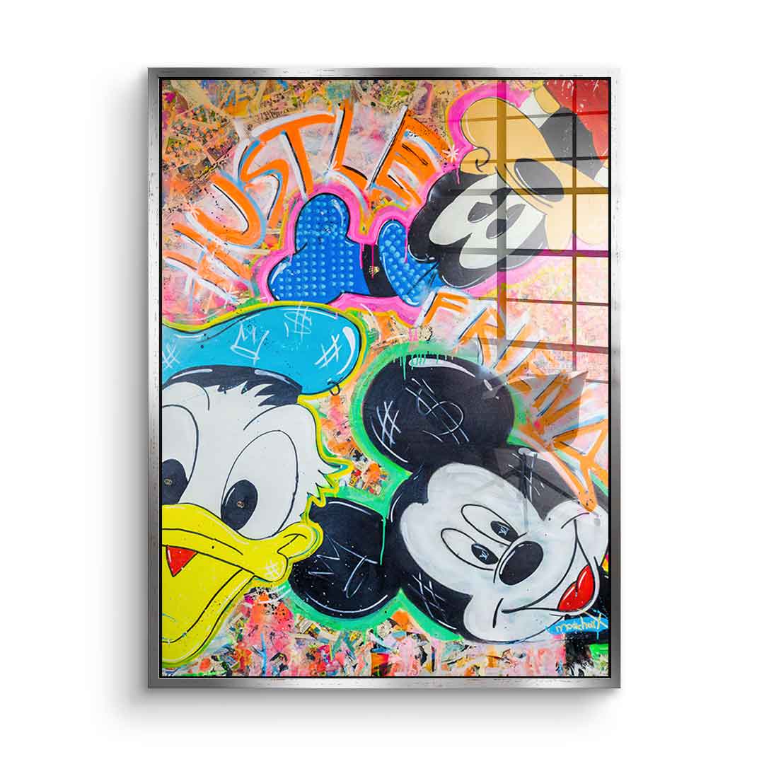 Hustle friends - acrylic glass