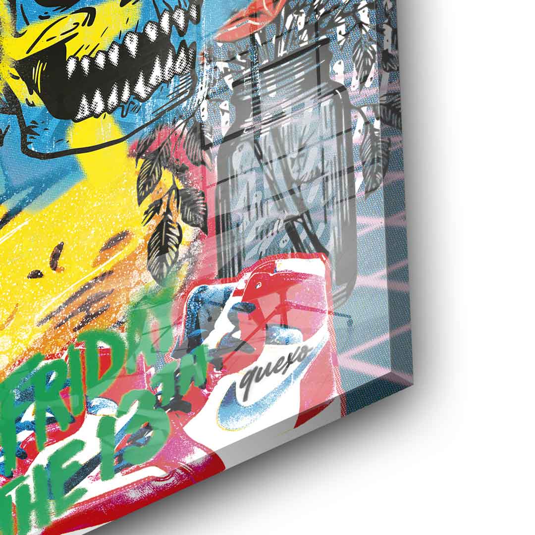 Mickey gold chain - Acrylglas