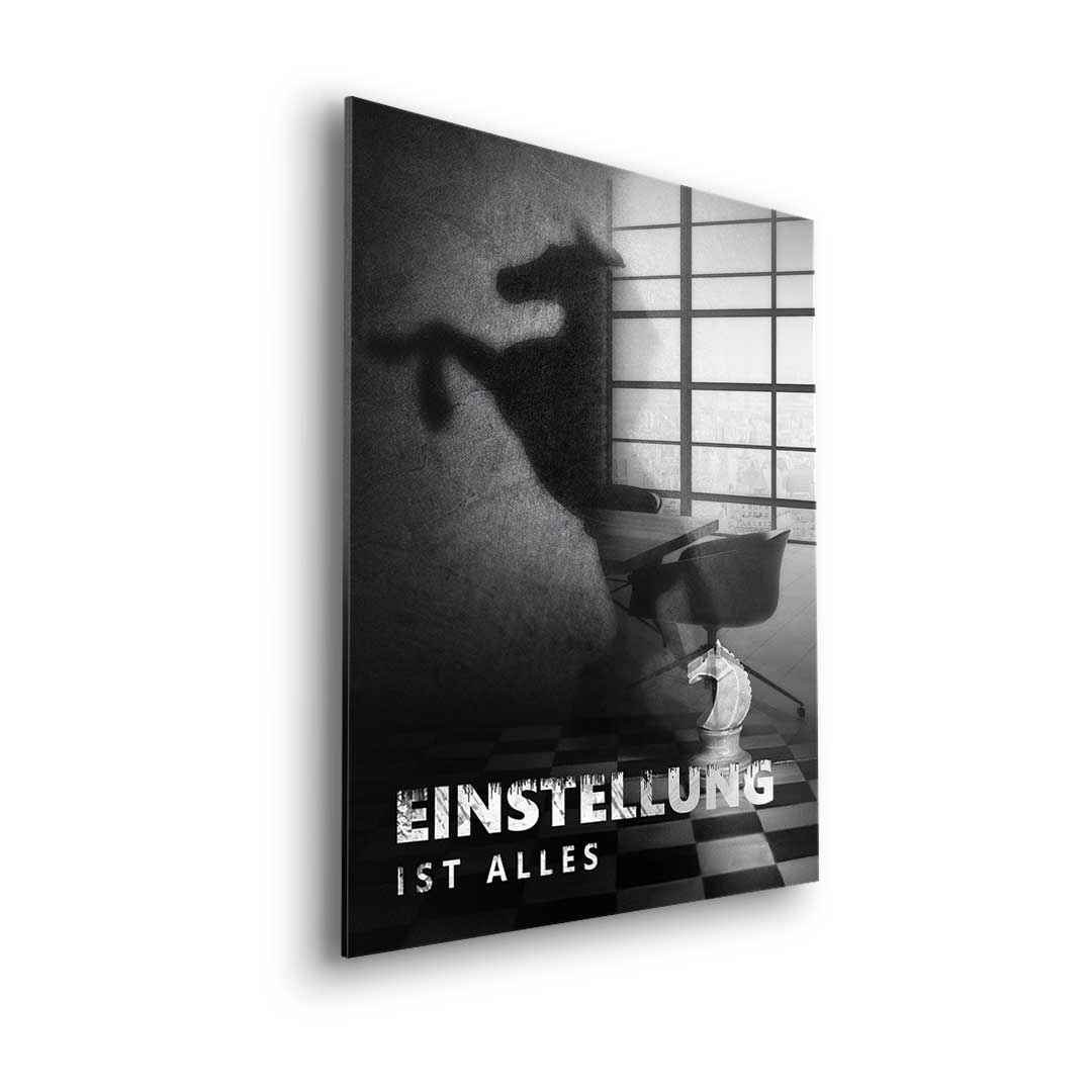 Mindset is everything #Schach - Acrylglas