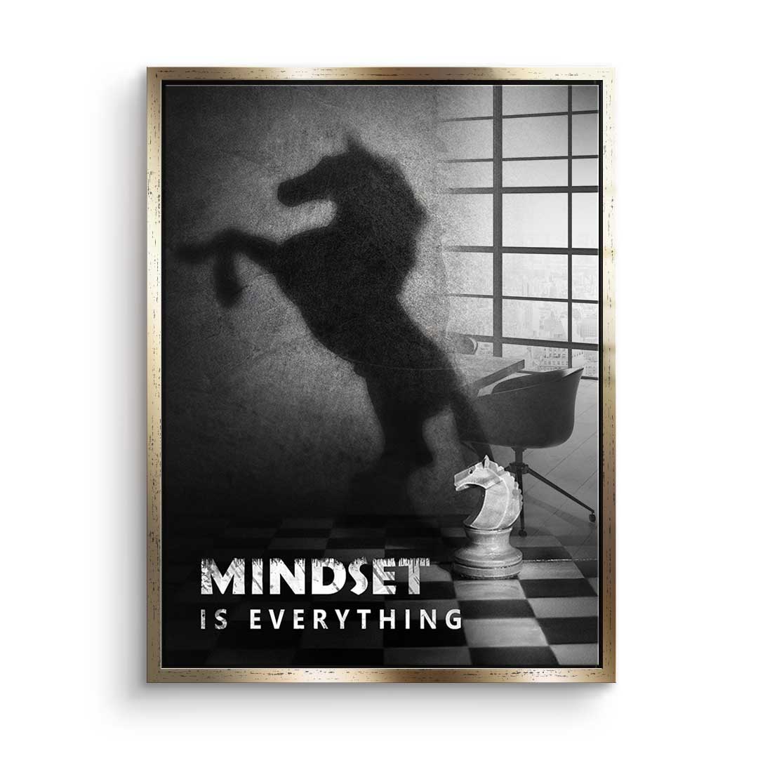 Mindset is everything #schach - acrylic glass