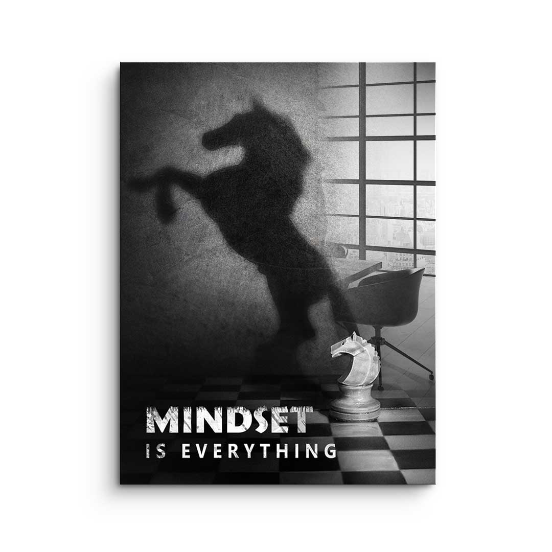 Mindset is everything #Schach - Acrylglas