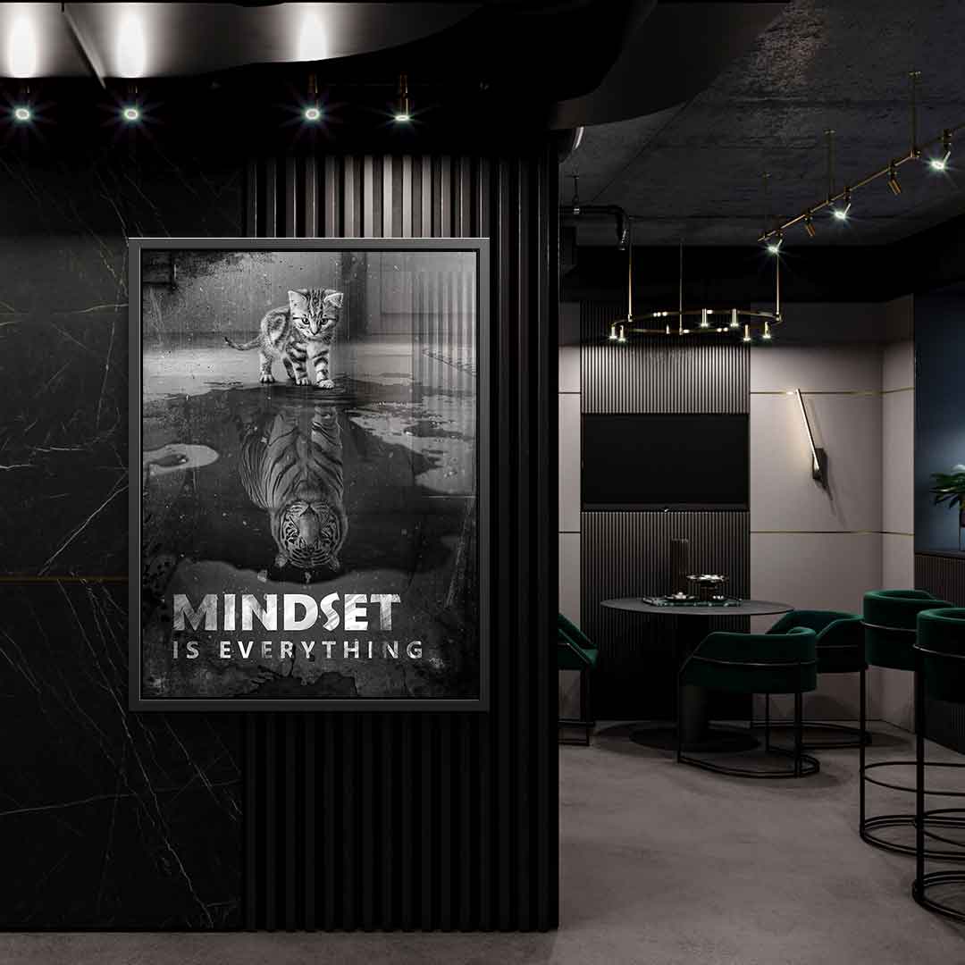 Mindset is everything #tiger - leaf silver