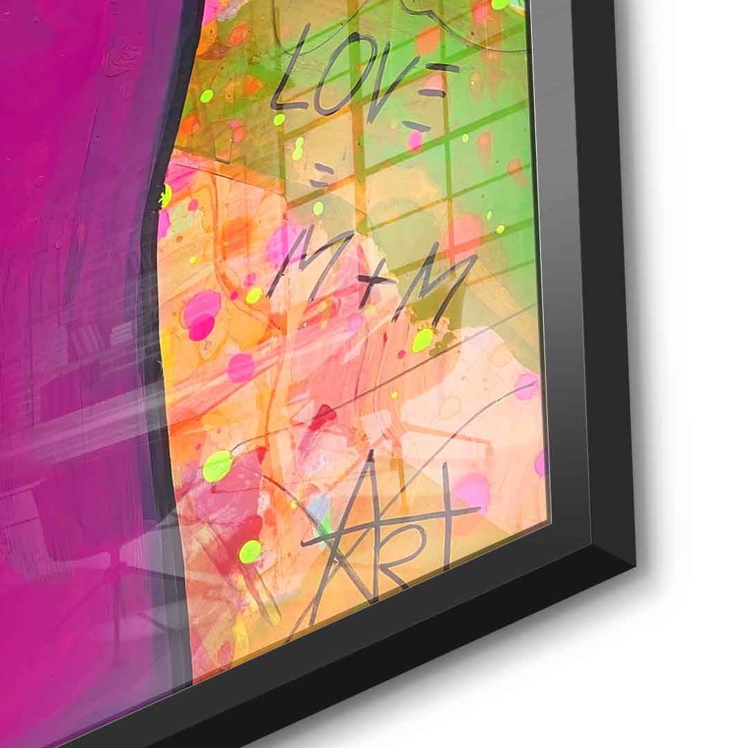 Minni Loves Mickey - Acrylic glass