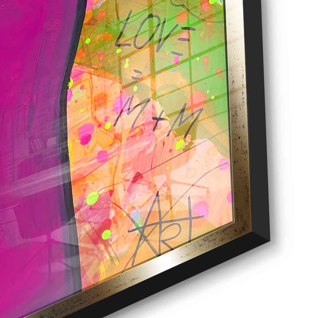 Minni Loves Mickey - Acrylic glass