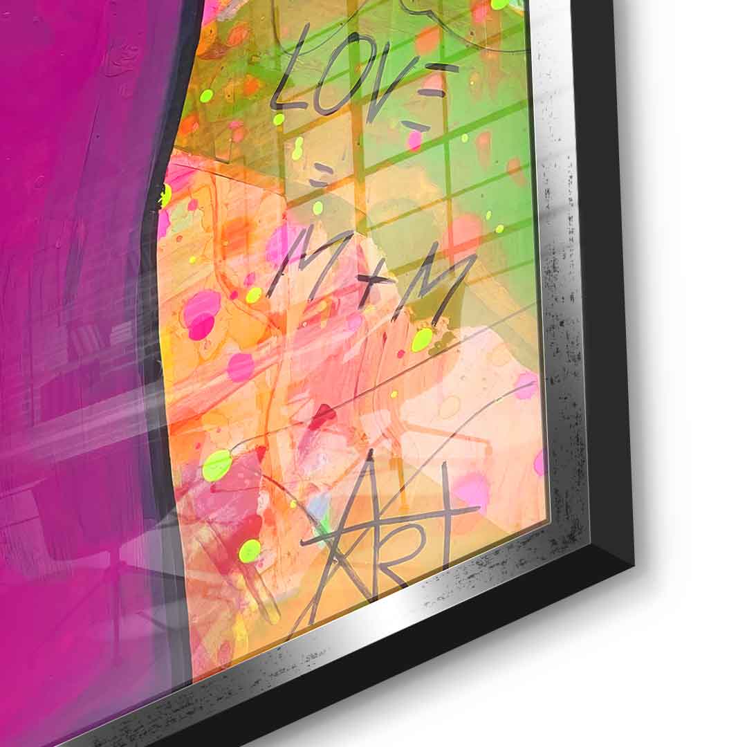 Minni Loves Mickey - Acrylic glass