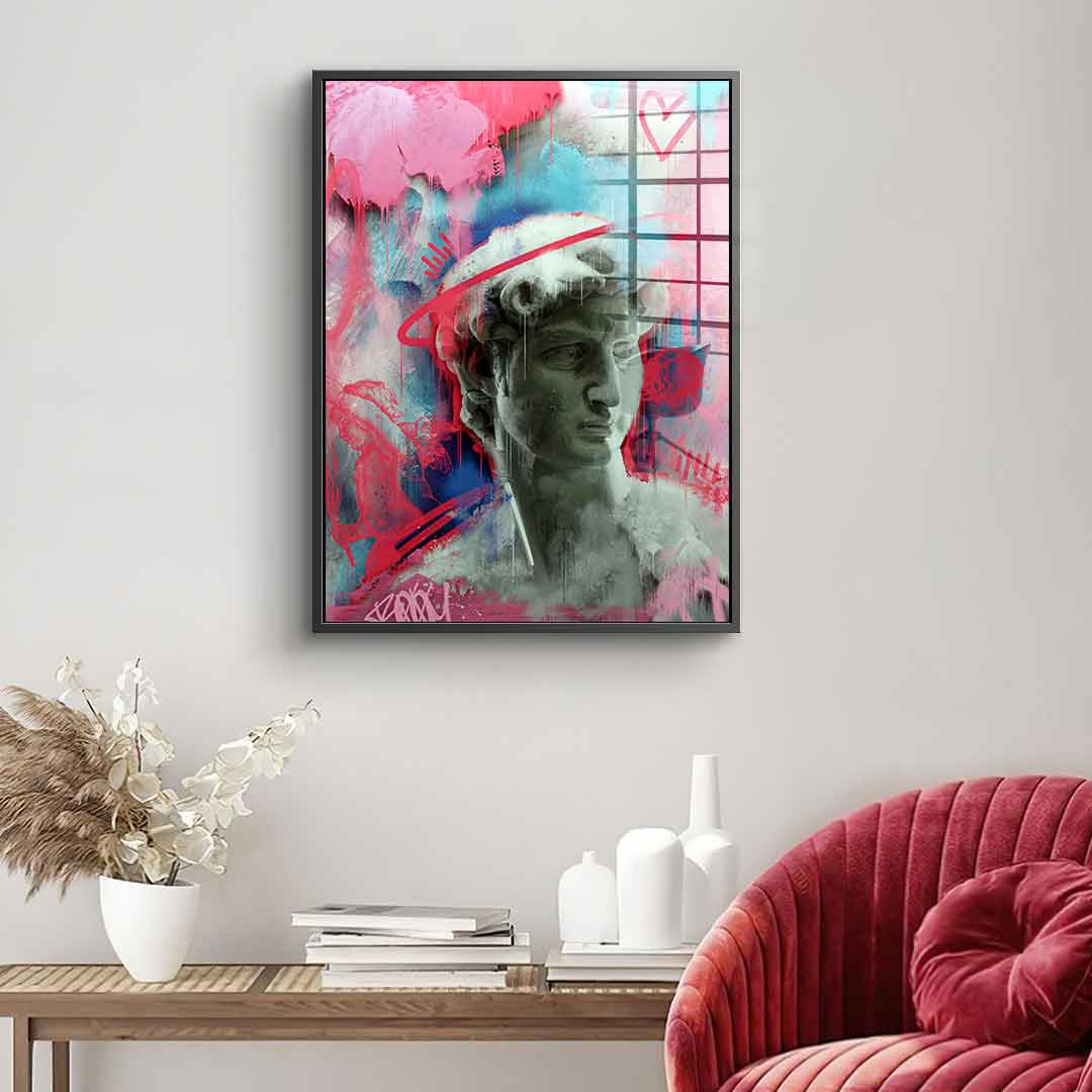 Modern david - acrylic glass