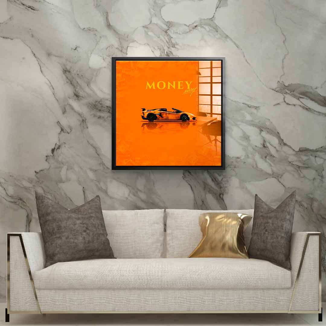 Money Easy Yellow - acrylic glass