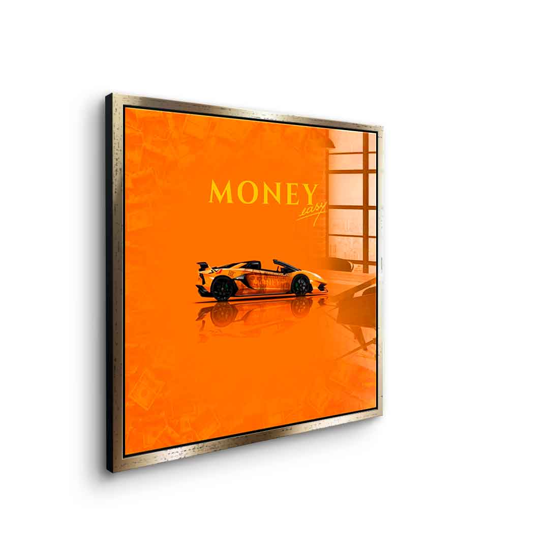 Money Easy Yellow - acrylic glass