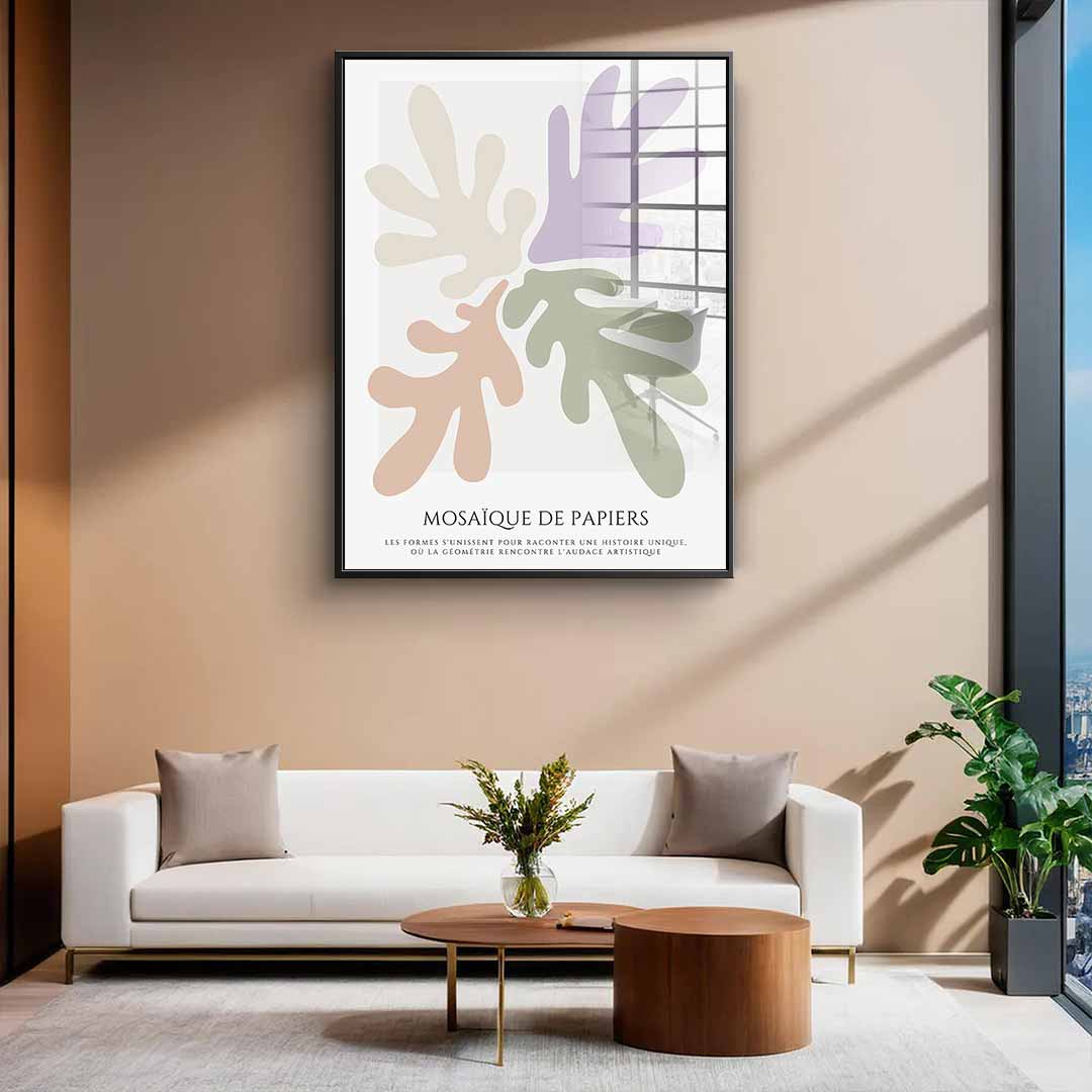 Mosaique de Papier's 2 - acrylic glass