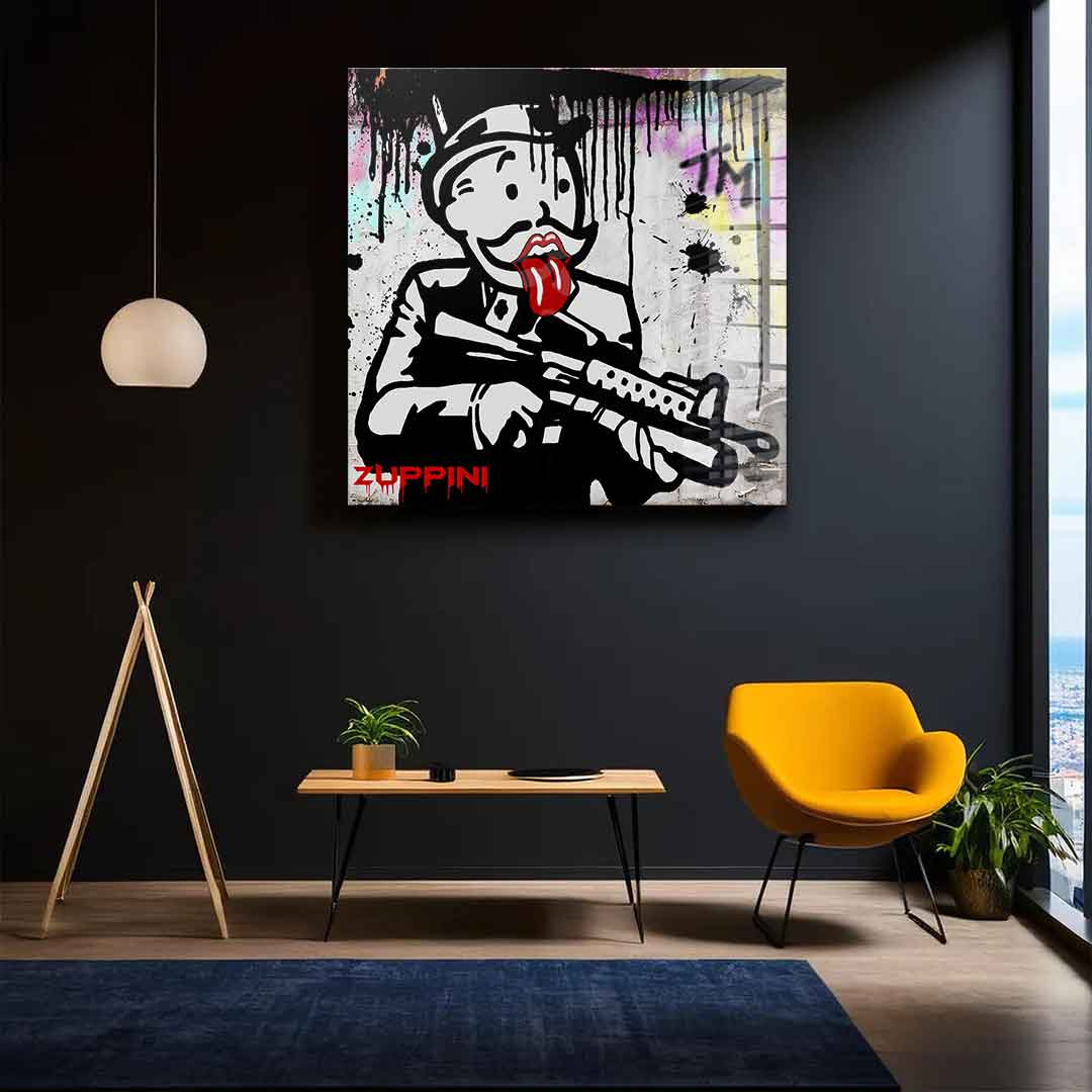 Mr. Millionaire gangster - acrylic glass