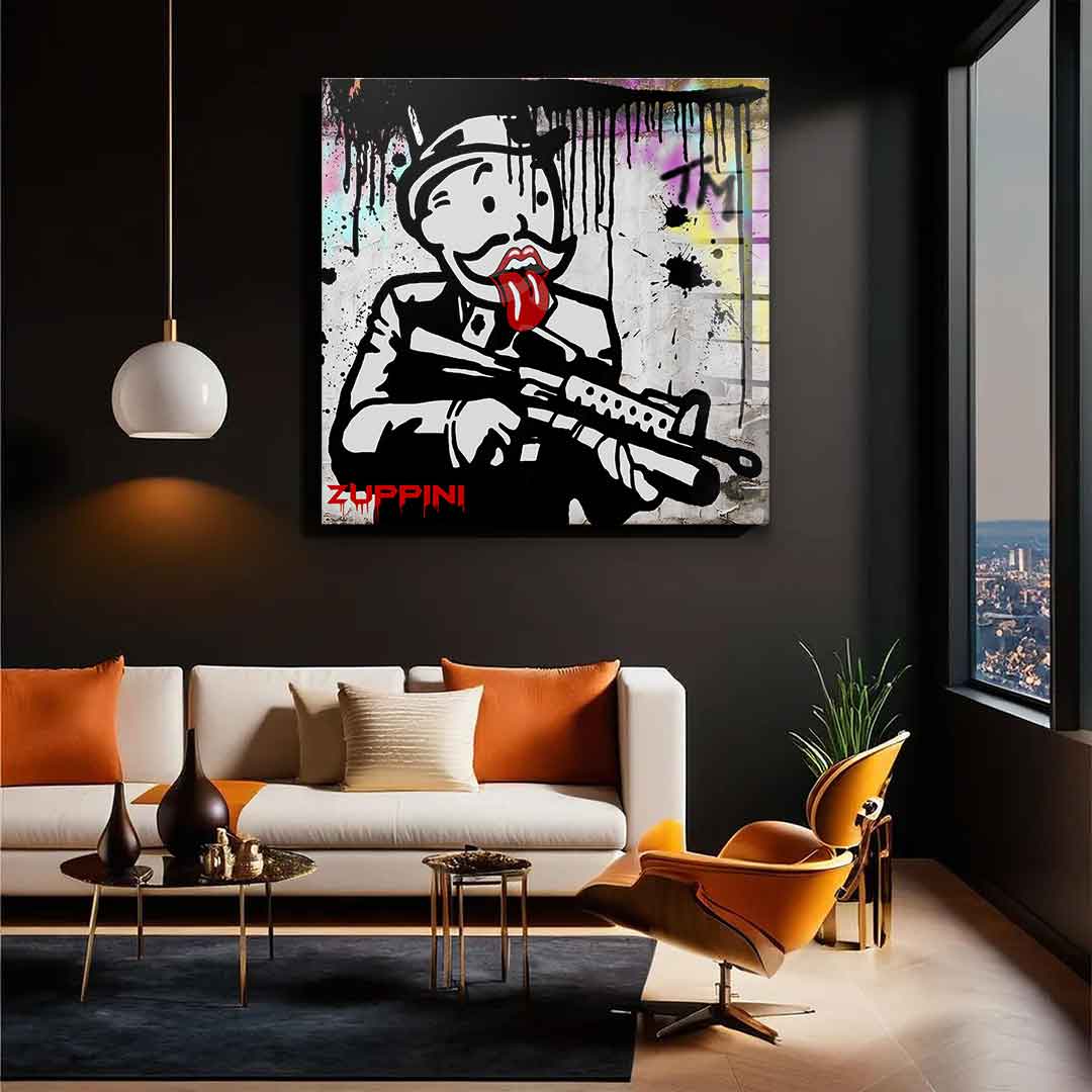 Mr. Millionaire gangster - acrylic glass