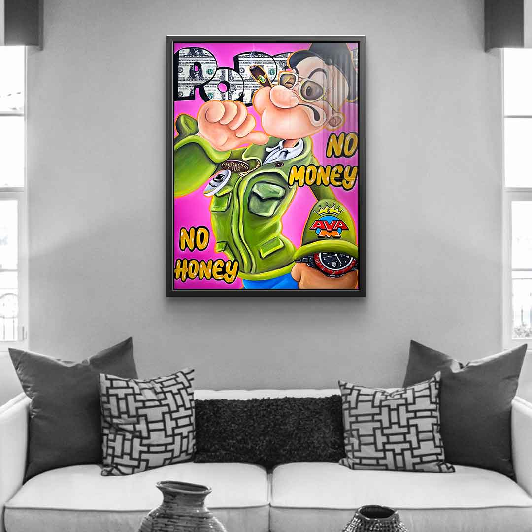 No money no honey - acrylic glass