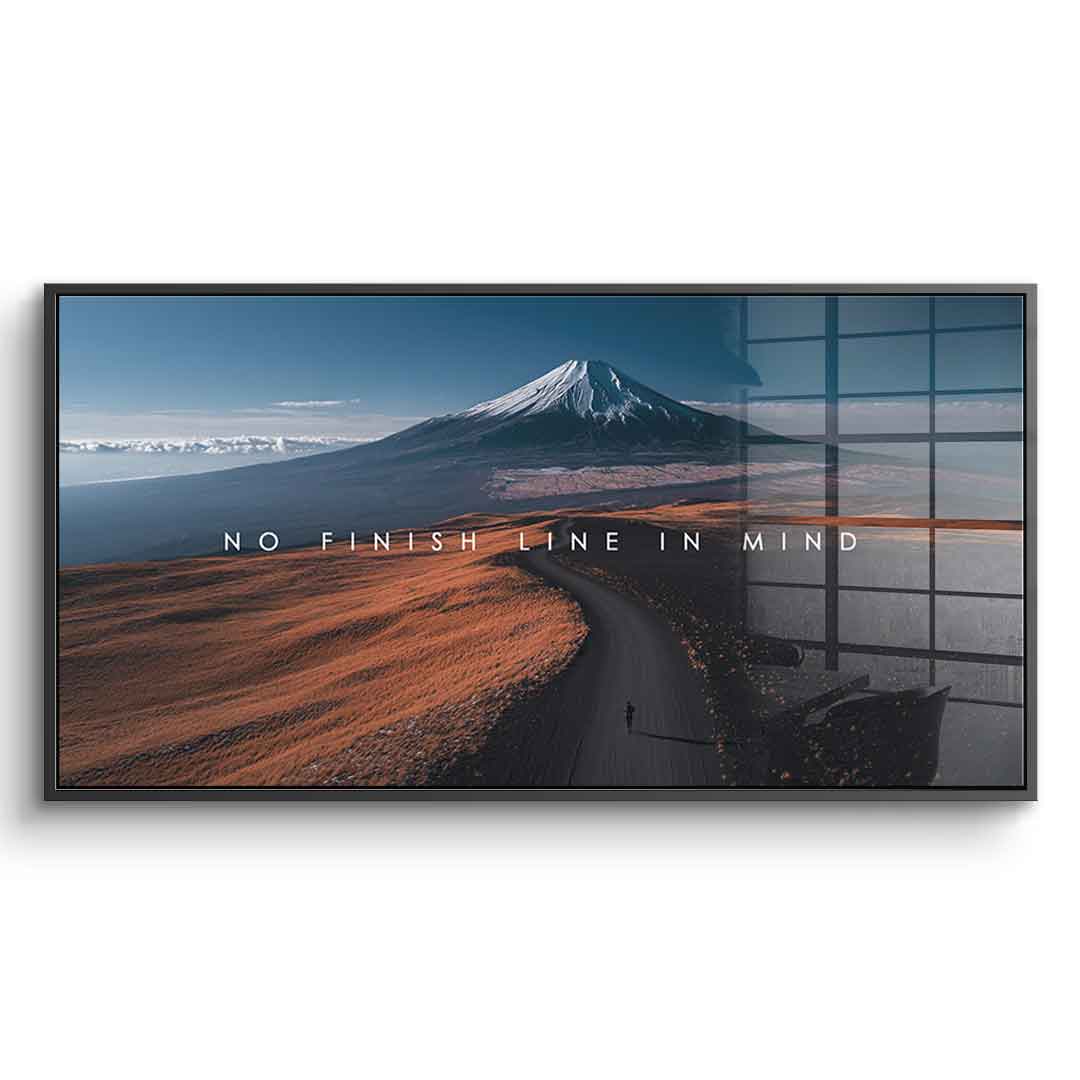No finish line in Mind - Acrylglas