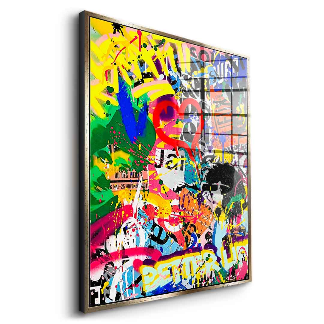 Pop graffiti - acrylic glass