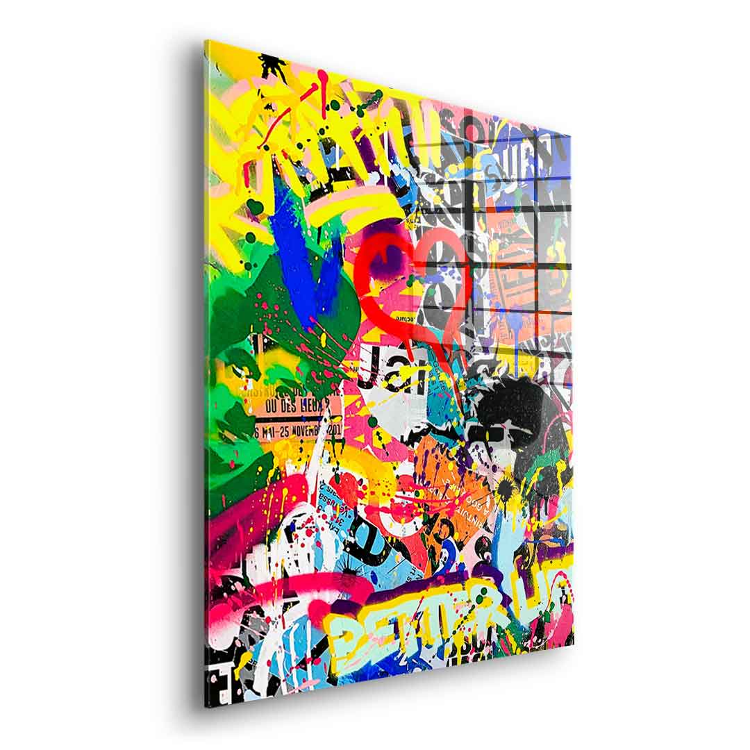 Pop graffiti - acrylic glass