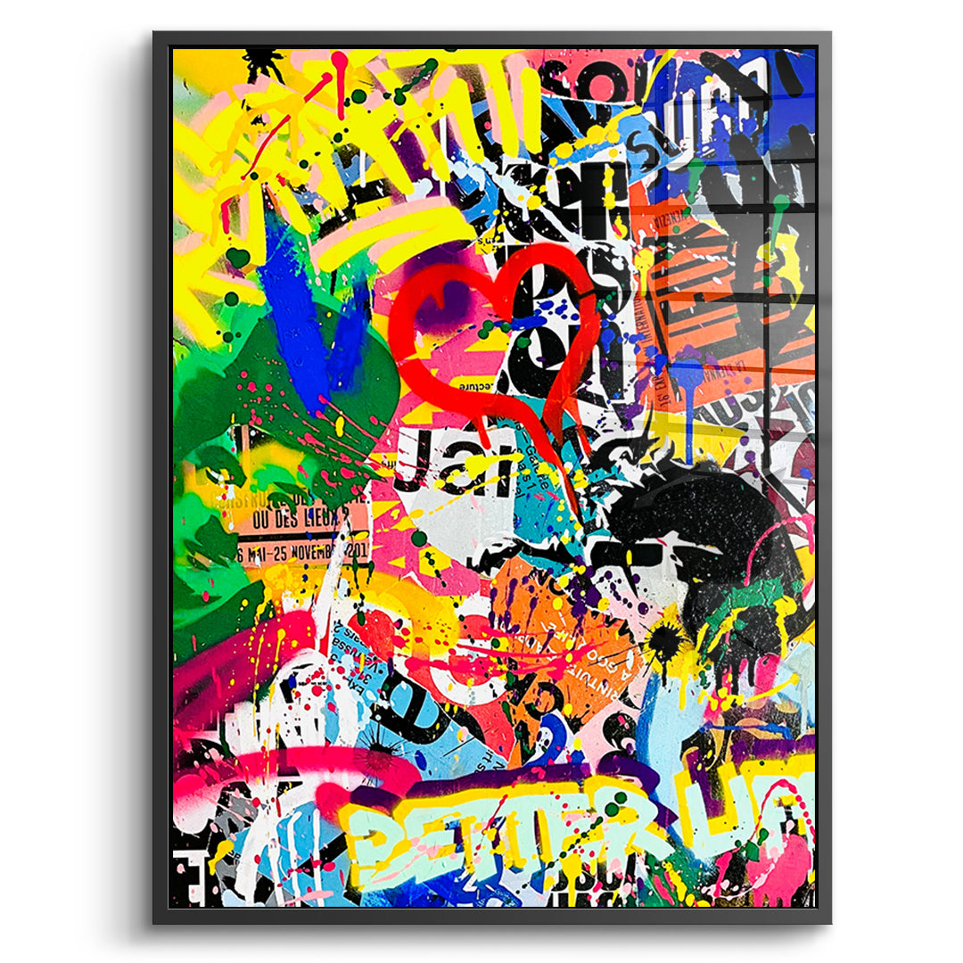 Pop graffiti - acrylic glass