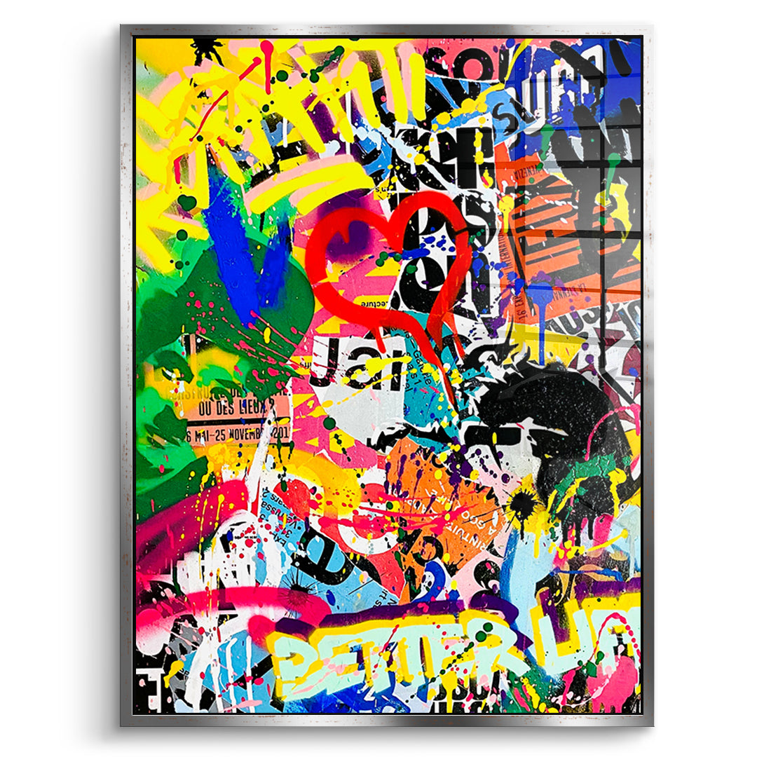 Pop graffiti - acrylic glass