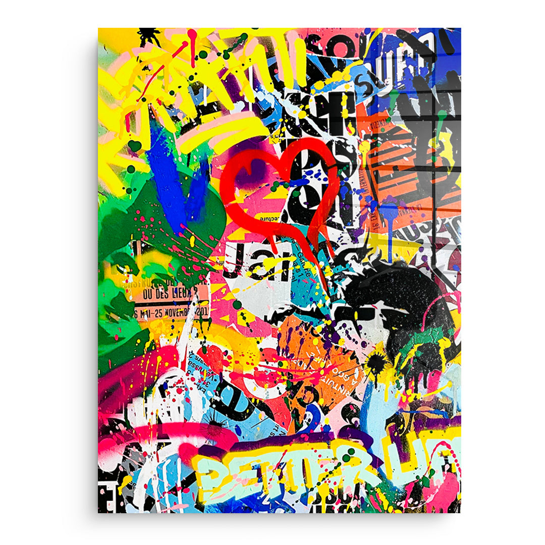 Pop graffiti - acrylic glass