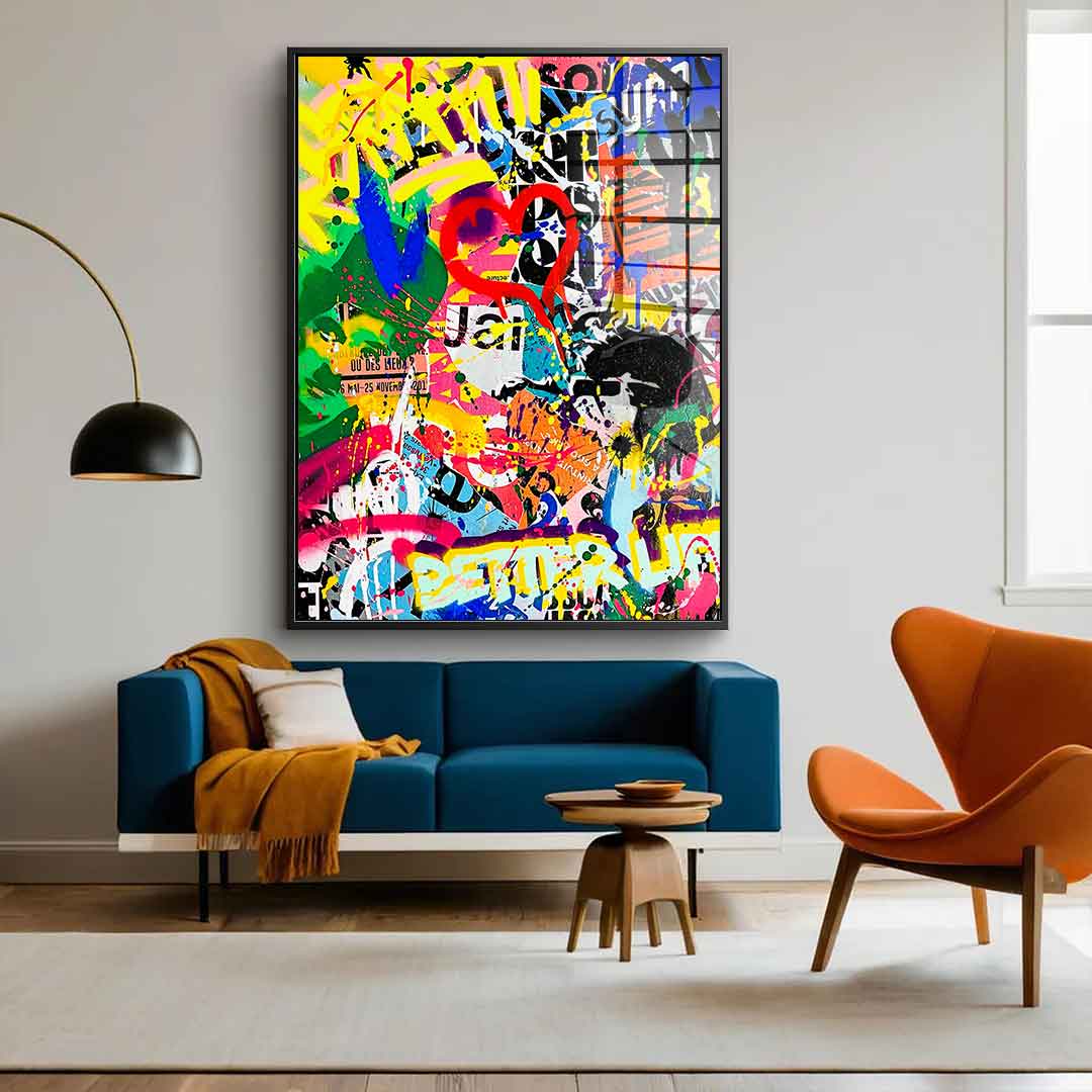 Pop graffiti - acrylic glass