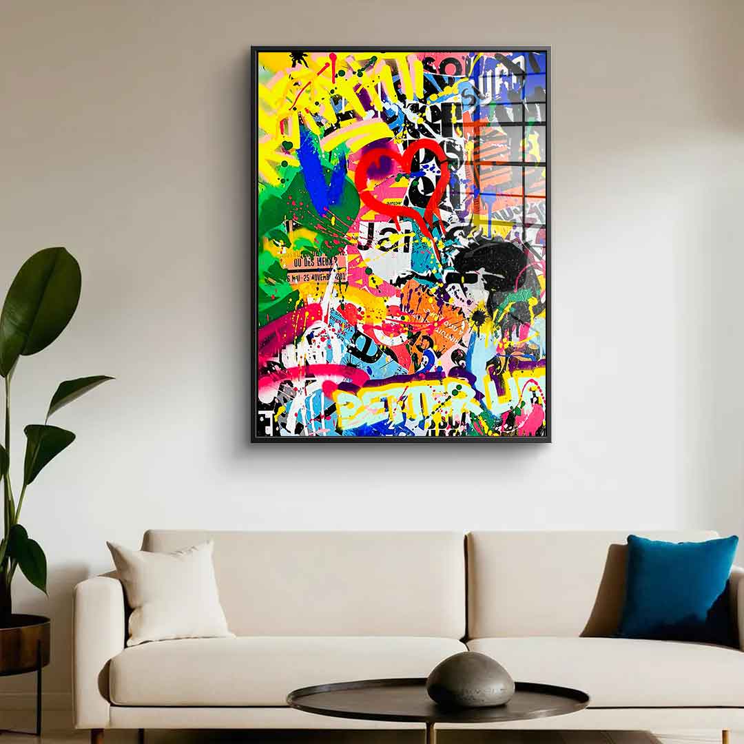 Pop graffiti - acrylic glass