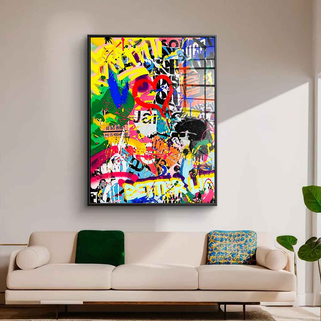 Pop graffiti - acrylic glass