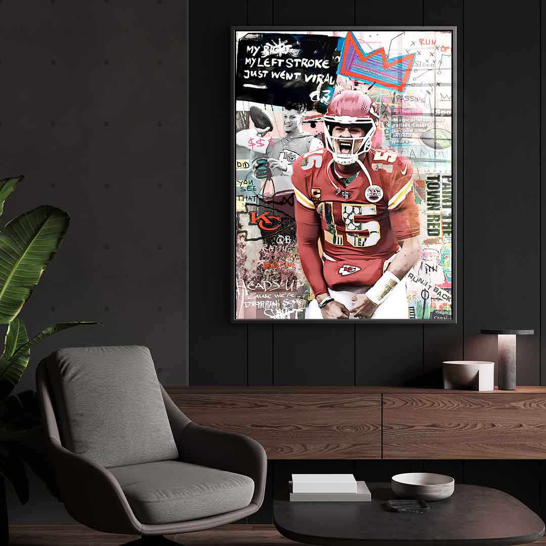 Pat mahomes - acrylic glass