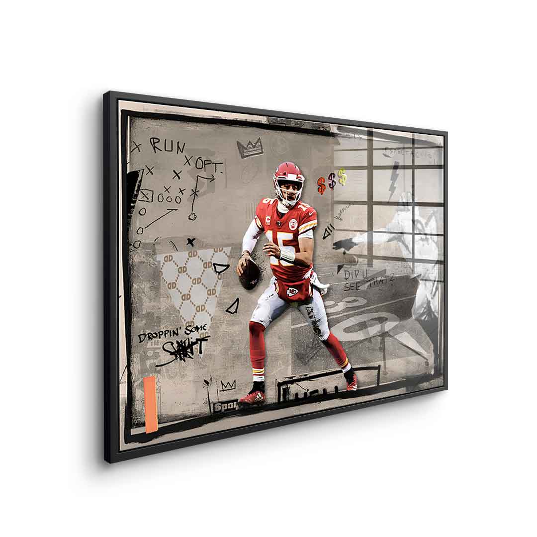 Pat mahomes - acrylic glass