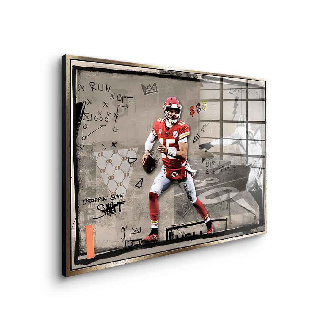 Pat mahomes - acrylic glass