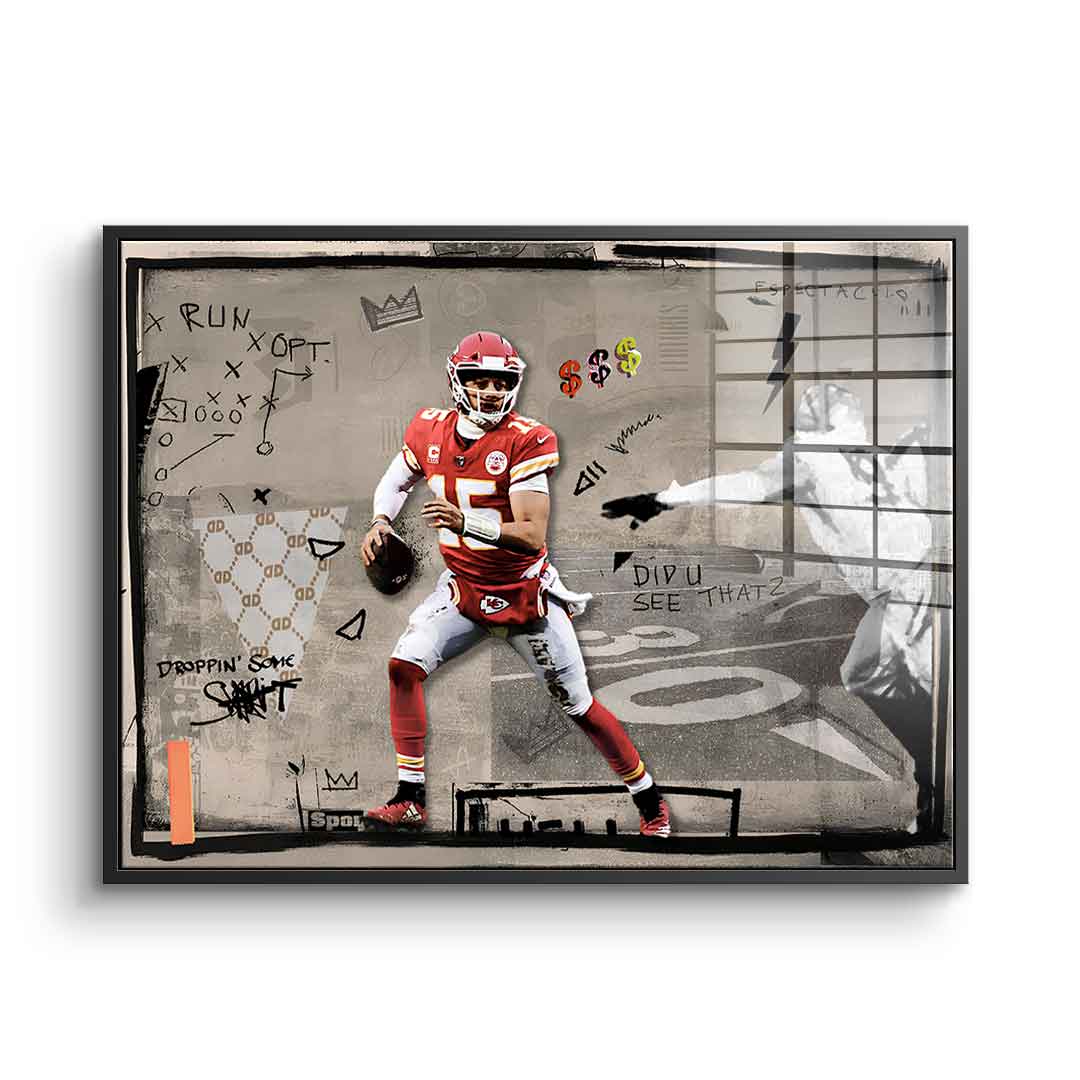 Pat mahomes - acrylic glass
