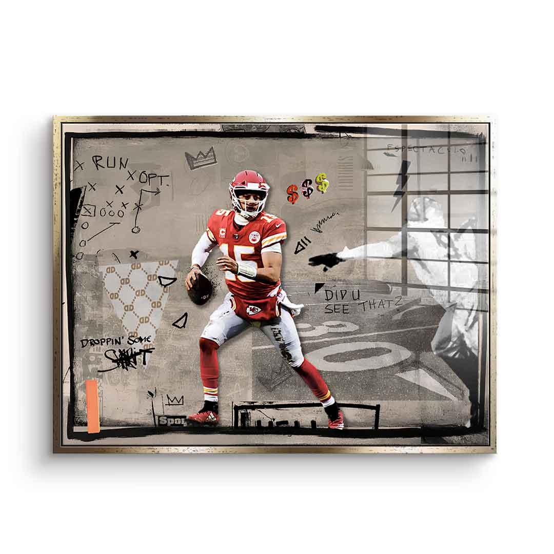 Pat mahomes - acrylic glass
