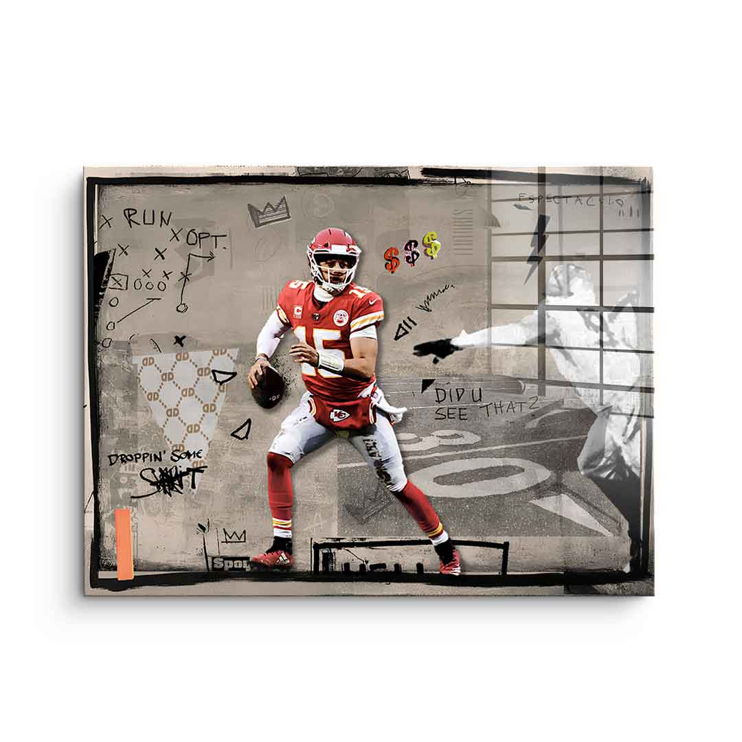 Pat mahomes - acrylic glass