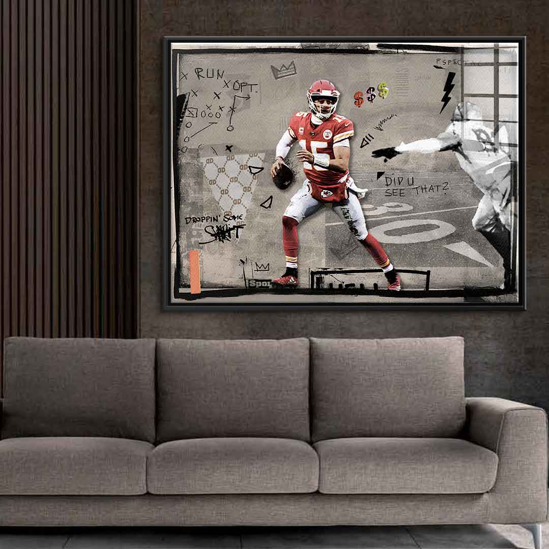 Pat mahomes - acrylic glass
